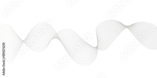 Abstract white blend wave curve line and white background texture. digital frequency track equalizer. modern abstract glowing wave background.	
