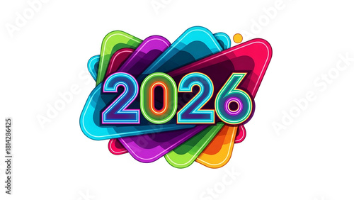 Colorful digital design, vibrant 