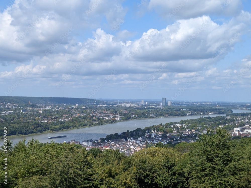 Fototapeta premium view of the city from the river