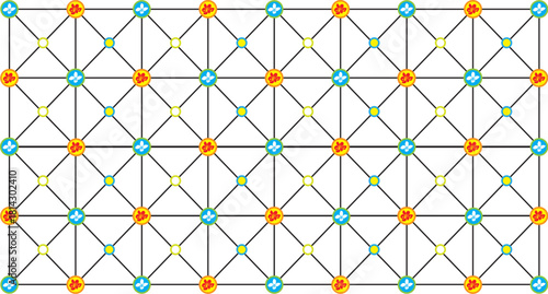 Geometric Pattern, Ornamental, Repeating Motif, Intricate Detail,Abstract Floral,Weaving Art,Close-up /Macro.