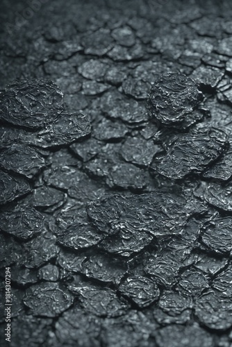 Dark Layered Metallic Stone Texture Background