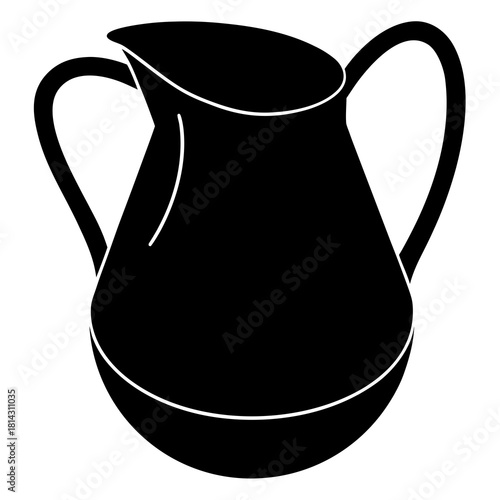 Black jug of milk