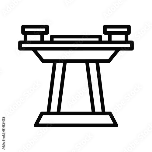 Orchestral String and Brass Instruments Line Art Set