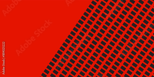 Dark red and crimson pop art background with halftone dots in sports concept