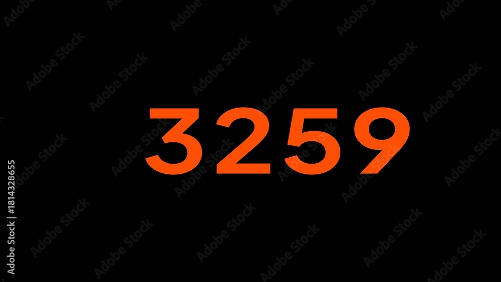 Obraz premium Counting mathematics number. Counting text number illustration. Business dollar count number.