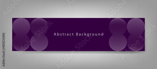 Modern Purple Gradient Circle LinkedIn Cover Design