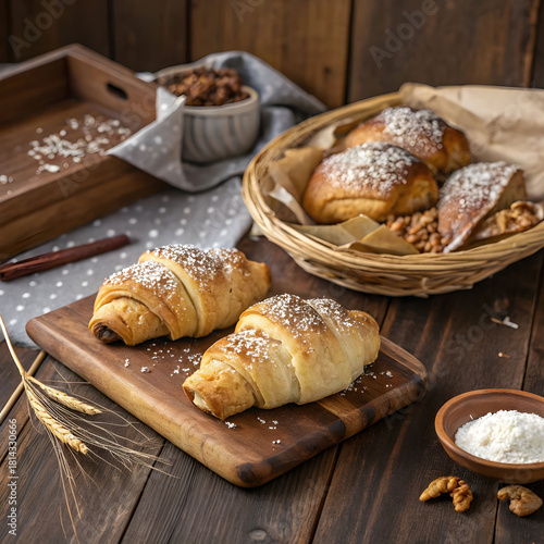 tasty traditional polish croissants croissant
