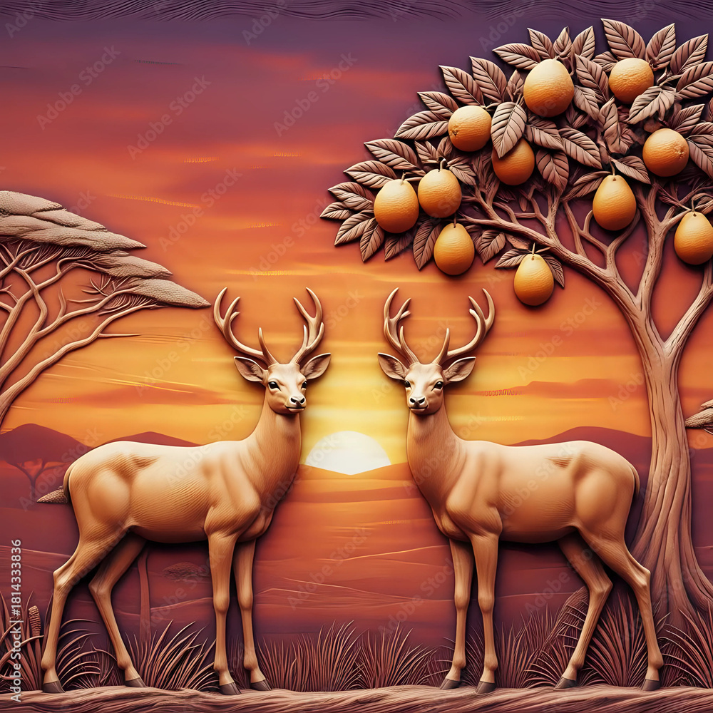 Fototapeta premium Deer in the forest I Wall Decor