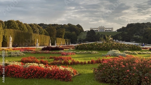 Fairytale garden with lush greenery 