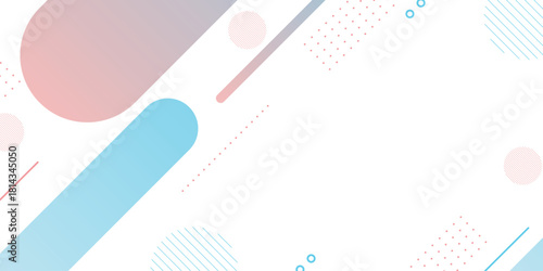 Abstract background with modern and colorful geometric shapes and lines. Minimalist and elegant background concept for brochures, banners, presentations, and certificates. EPS. 2