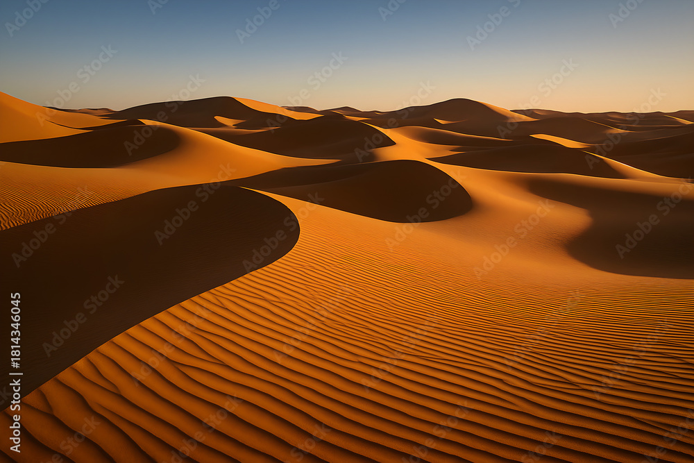 Naklejka premium AI-GENARATED sand dunes in death valley