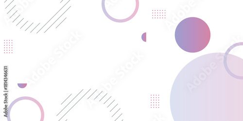 Abstract background with modern and colorful geometric shapes and lines. Minimalist and elegant background concept for brochures, banners, presentations, and certificates. EPS. 9
