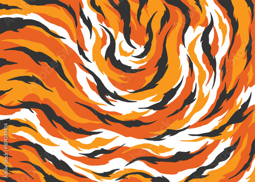 Abstract Orange camouflage pattern. vector background illustration for web, banner, backdrop or surface design use