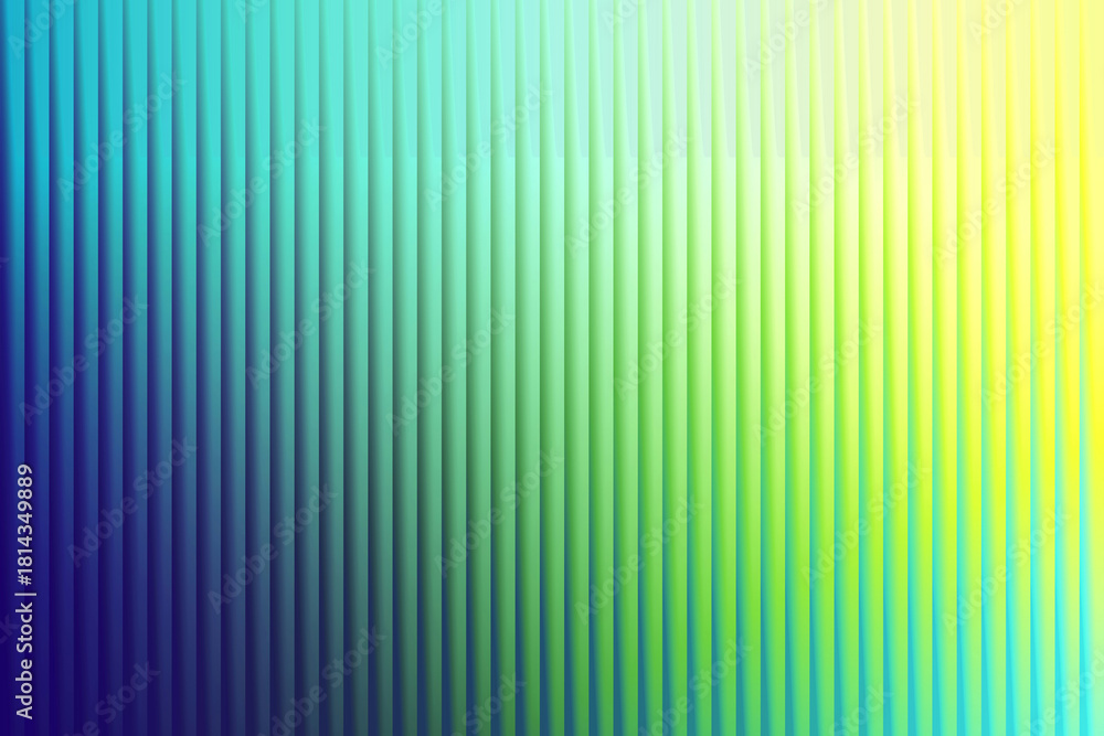 Fototapeta premium Abstract vertical striped background with vibrant blue green and yellow gradient