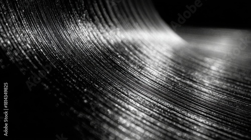 Close Up of Wavy Carbon Fiber Composite Material Texture