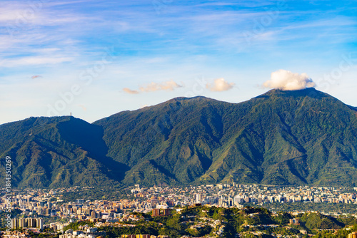 Sunset in Caracas. Avila's view
