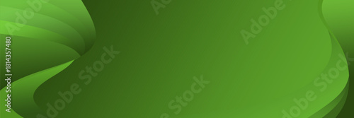 Abstract green background with lights. Vector illustration.