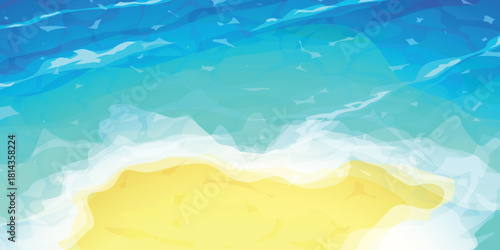 a tropical shoreline with clean blue water