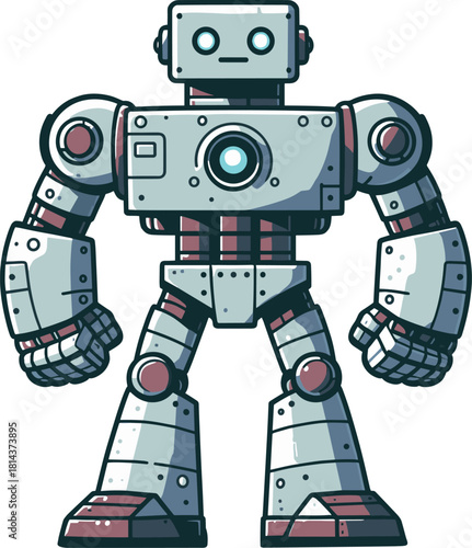 巨大ロボットのイラスト