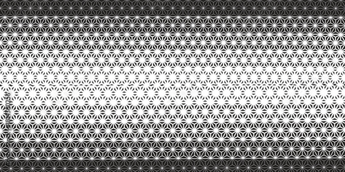 Geometric pattern of black figures on a white background. Modern ray method