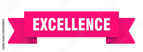 excellence ribbon isolated on transparent background. excellence ribbon