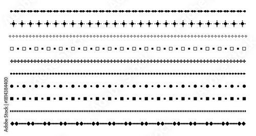 Decorative Vector Border Line Set – Seamless Geometric & Ornamental Divider Collection