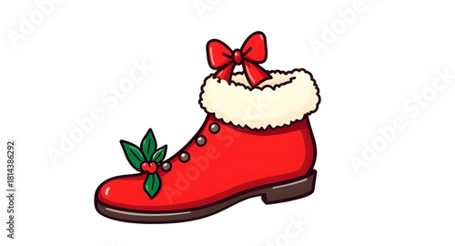 traditional santa boots, classic santa boots, old style santa boots, vintage santa footwear, retro christmas boots, traditional holiday boots, heritage santa boots, iconic santa boots, classic christm