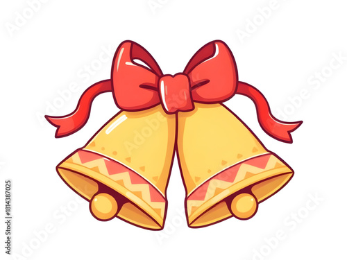 christmas, bells, festive, holiday, jingle, chime, joy, warm, bright, snow, winter, season, sparkling, golden, metal, merry, cheer, decoration, classic, tradition, ornament, holly, red, green, glitter