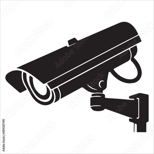 Surveillance Camera Icon For Security System