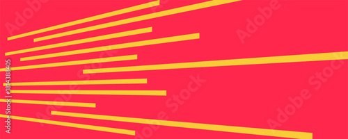Comic book speed red yellow color lines isolated on background stripe and radial effect style for manga speed frame, superhero action, explosion background. Motion line effect, pop art. Vector 10 eps