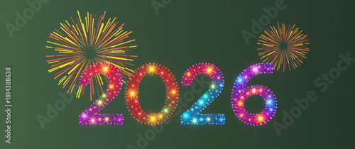 luxury gold painting style greeting 2026, holiday greeting message printed 2026, decorated glowing greeting 2026 card, corporate festive greeting 2026, elegant New Year announcement 2026, polished gre