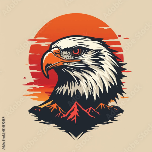 eagle head vector