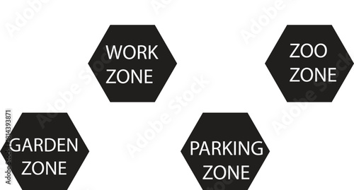 Collection of road and navigation icons for design projects