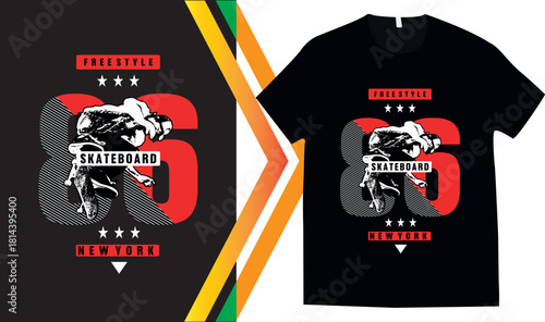 Urban style graphic design abstract illustration for t shirt, hoodie, typography t shirt design, authentic urban style streetwear design.