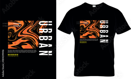 Urban style graphic design abstract illustration for t shirt, hoodie, typography t shirt design, authentic urban style streetwear design.