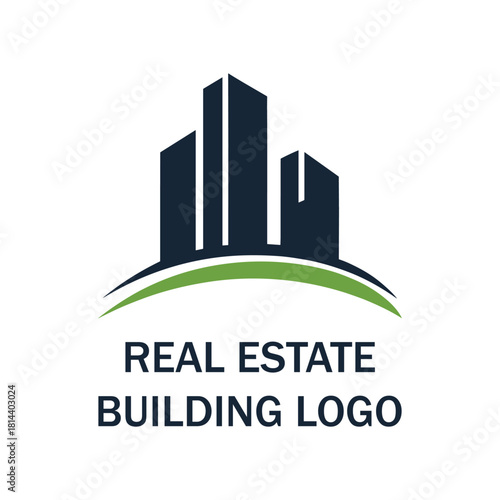 Modern Real Estate Building Logo Design Vector – Property Developer and Construction Company Symbol
