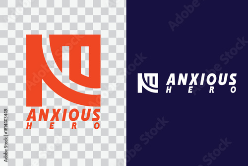 Bold Modern “Anxious Hero” Logo Design