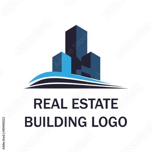 Modern Real Estate Building Logo Design