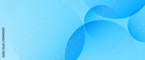 abstract blue background. Abstract Color background, transparent gradient blue circles stacked on a blue background with copy space.