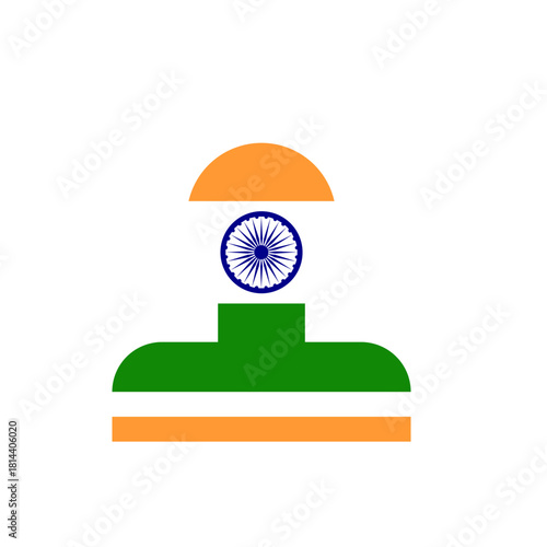 India Flag Male Id Card In Icon 41