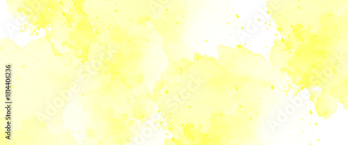 watercolor isolated abstract background turquoise. yellow watercolor background.