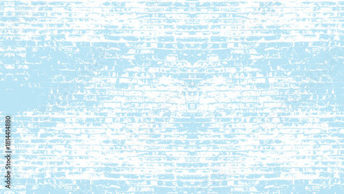 White and Blue Brick Wall Background.