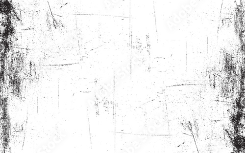 Background of black and white. Abstract pattern of monochrome elements. Texture in grunge pattern of chips, cracks, scuffs, dust, illustration.