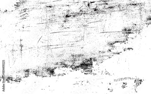 Grunge black and white urban Texture. Dark messy dust overlay distressed background. Create design abstract dotted, scratched, noise and grain.