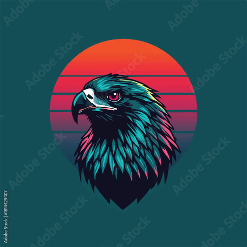 vector illustration of an eagle
