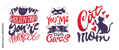 Funny hand drawn doodle lettering quote about pet lovers. Lettering for t-shirt design, mug print, bag print, clothes fashion. 100% hand drawn vector image.