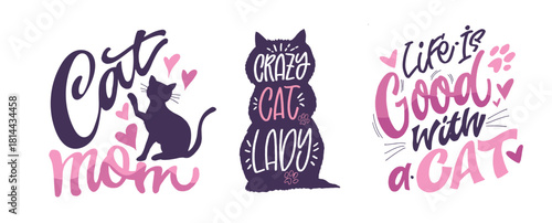 Funny hand drawn doodle lettering quote about pet lovers. Lettering for t-shirt design, mug print, bag print, clothes fashion. 100% hand drawn vector image.