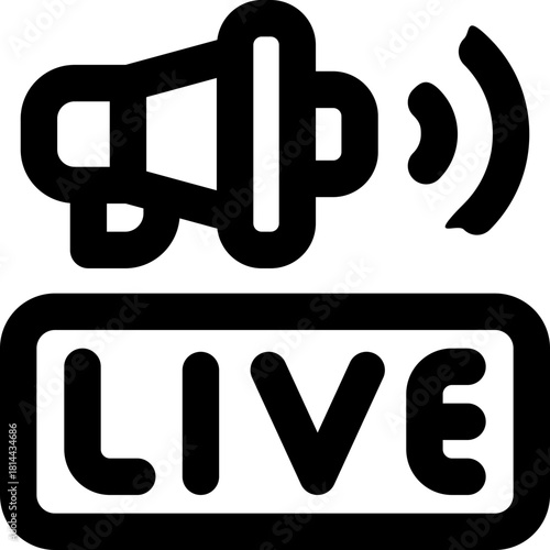 live line icon. Clean and minimalist vector icon for websites, mobile apps, presentations, and logos. Fully scalable and customizable for any project.