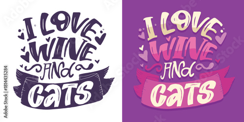 Funny hand drawn doodle lettering quote about pet lovers. Lettering for t-shirt design, mug print, bag print, clothes fashion. 100% hand drawn vector image.