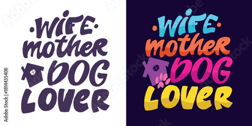 Funny hand drawn doodle lettering quote about pet lovers. Lettering for t-shirt design, mug print, bag print, clothes fashion. 100% hand drawn vector image.